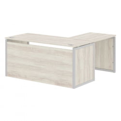 Стол письменный угловой левый КСТЕН-КП КСКПCТ 1615Х Л Сосна Эдмонт Серый / XTEN-QP XQPCT 1615H L