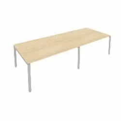 Переговорный стол (2 столешницы) Метал Сйстем Б.ПРГ-2.4 Акация/Серый / Metal System