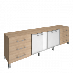 Тумба модульная четырехсекционная ЙАЛТА ЛТ-ТС 4.2Л Акация Лорка / YALTA LT-TS 4.2L