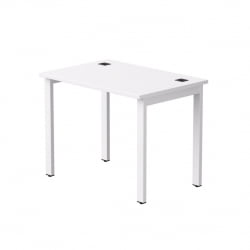 Стол прямой на металлокаркасе, опоры 90 гр Еверпроф ЕВО 254С005 Белый / Everprof EVO 254S005