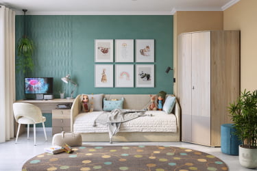 Пуф Рони 2 ПМ-001.2 сосна (велюр) / PM-001.2