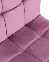 Стул барный ДОБРИН ГОЛДИЕ (пудрово-сиреневый велюр (МДЖ9-52)) 2 шт / DOBRIN GOLDIE (MJ9-52))