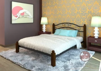 Кровать Надежда Лукс 1200х1900 Черная / Lux