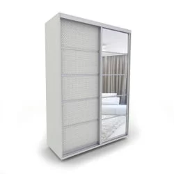 Шкаф-купе Акцент-Квадро КВ 1000х600 Выбеленное дерево