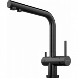 Смеситель Омоикири Нагано-Пвд-Гм Латунь/Вороненая Сталь / Omoikiri Nagano-Pvd-Gm