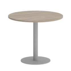Стол журнальный круглый ХОМЕ ОФФИCЕ ВР.СП-5-90.1 Дуб Аттик/Серый металл / HOME OFFICE VR.SP-5-90.1