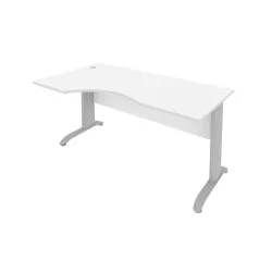 Стол криволинейный левый Рива ПЛ.СА-1 Л Белый / Riva