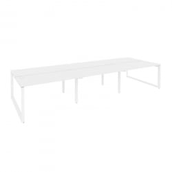 Рабочая станция на О-образном м/к ОНИКС О.МО-Д.РС-6.3.7 Белый Бриллиант / ONIX O.MO-D.RS-6.3.7