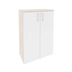 Шкаф средний широкий (2 средних фасада ЛДСП) ОНИКС О.СТ-2.3 Денвер Светлый/Белый / ONIX O.ST-2.3