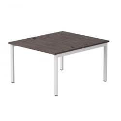 Бенч-система на 2 места на металлокаркасе, опоры 45 гр Еверпроф ЕВО 254С015 Дуб Пасадена Белый / Everprof EVO 254S015