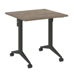 Стол складной мобильный КС-Пулл КС.М-0.7 Тиквуд Темный/Антрацит / X-Pull X.M-0.7