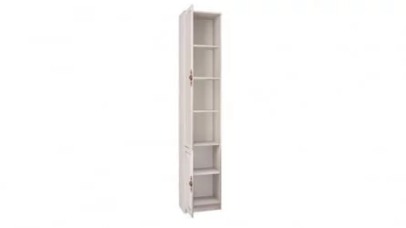 Узкий шкаф в прихожую Габриэлла 06.85-02 Вудлайн кремовый Аруша венге