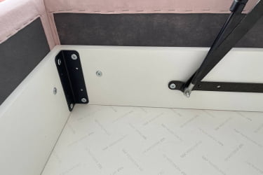 Односпальная кровать с подъемным механизмом Бест (Софа) КМ.С-15 нежно-розовый (велюр) / КМ.S-15