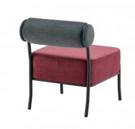 Кресло Понпоун К темно-серый бордо / Ponpoun