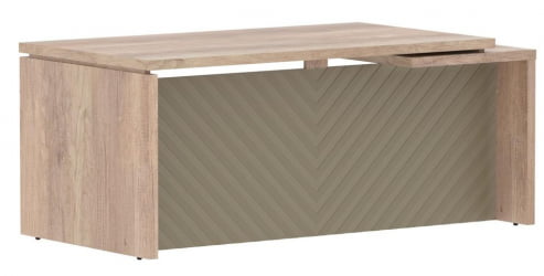 Стол руководителя левый Торр ЛУКС ТЛCТ 189 Л Дуб Каньон Капучино / Torr LUX TLCT L