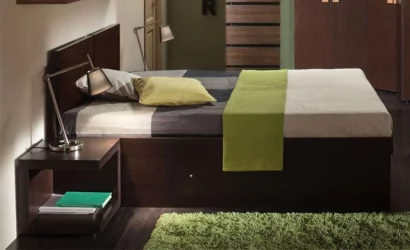 Кровать с подъёмным механизмом 1 (1800) ХЙПЕР Венге (спальня) / HYPER