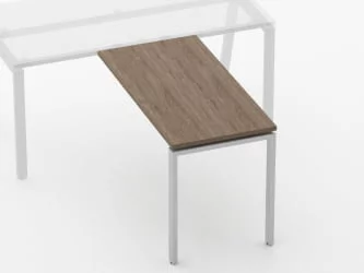 Брифинг-приставка для стола на Л-обр.опорах Дека 73.10.12 Дуб Верцаска / Deka