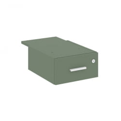 Тумба подвесная с одним ящиком CОНCЕПТ CН.ПТ-003 Б/В Кобо Белый / CONCEPT CN.PT-003 B/W