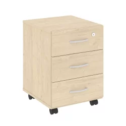 Тумба подкатная (3 ящика, с замком) НОВА С В.ТМ-3 Бук Артизан / NOVA S