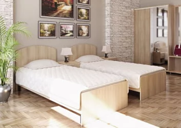 Изголовье (кровать 1250+тумба) ЛИГХТ С-И-165 Акация Лорка / LIGHT