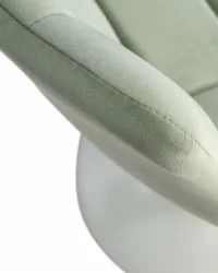 Стул барный ДОБРИН ТАИЛОР ВХИТЕ Пудрово-мятный велюр МДЖ9-87 / DOBRIN TAILOR WHITE MJ9-87