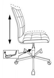 Кресло для оператора Бюрократ CХ-330М Черный экомех / CH-330M