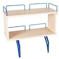 Полка задняя двухъярусная Полка_зз 1/600 (Полка_зз 7/600) Яблоня Синий / Polka_zz (Polka_zz