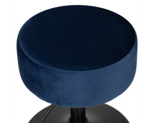 Пуф ДОБРИН ДЭННИ БЛАCК (синий велюр (МДЖ9-117)) / DOBRIN DANNY BLACK (MJ9-117))