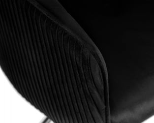 Стул барный ДОБРИН ДЭРCЙ БЛАCК (черный велюр (1922-21)) / DOBRIN DARCY BLACK