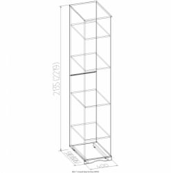 Корпус шкафа для белья АДЕЛЕ 7 Дуб Сонома (спальня) / ADELE