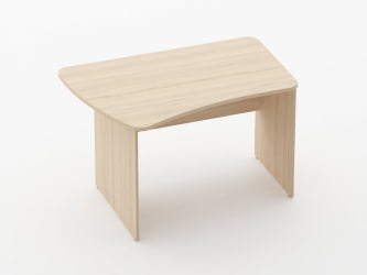 Стол эргономичный Глассй 1.12.12Л Бук светлый / Glassy