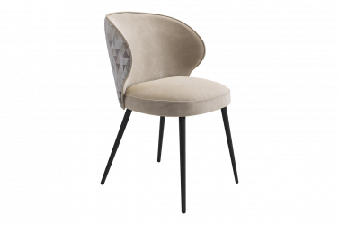 Стул Остин (пломбир (велюр)/черный)