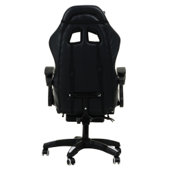 Геймерское кресло 1206 КИНГКУЕЕН цвет черный/белый с массажем 1206-блаcк-вхите-масс / KINGQUEEN 1206-black-white-mass