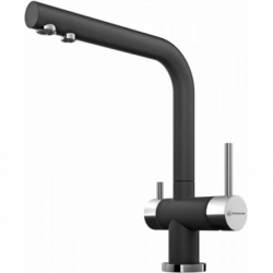 Смеситель Омоикири Нагано-Бл Латунь/Гранит/Черный / Omoikiri Nagano-Bl