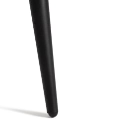 Круглый стол УРАНУС ЛДСП/металл, 90кс90кс77 см, Белый/Черный / URANUS 90x90x77