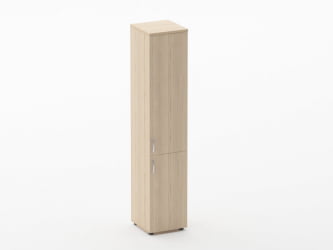 Шкаф высокий закрытый Глассй 6.19.13Пр Бук светлый / Glassy