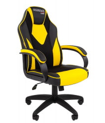 Кресло геймерское CХАИРМАН ДРАЙВ (ГАМЕ) 17 Черный Желтый / CHAIRMAN (GAME)