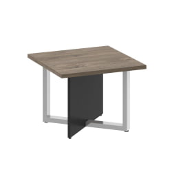 Стол журнальный, квадратный СХИФТ СК.СГ-КВ-60 Тиквуд Темный/Антрацит / SHIFT SK.SG-KV-60