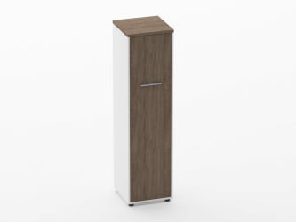 Шкаф 3 узкий закрытый, 1 дверь Дека 10.16.14Пр Дуб Верцаска/Белый / Deka