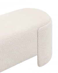 Банкетка Такс букле Белый / Taks