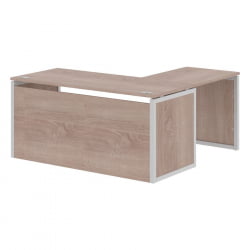 Стол письменный угловой левый КСТЕН-КП КСКПCТ 1615Х Л Дуб Сонома Серый / XTEN-QP XQPCT 1615H L