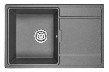 Кухонная мойка ГРАНУЛА 7804 Графит / GRANULA