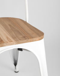 Стул ТОЛИКС ВООД Белый / TOLIX WOOD