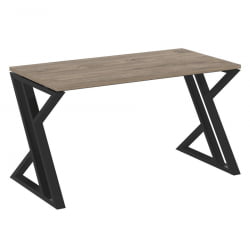 Стол рабочий ЛОФТ ВР.Л-СРЗ-3.7 Металл черный Тиквуд темный / LOFT VR.L-SRZ-3.7