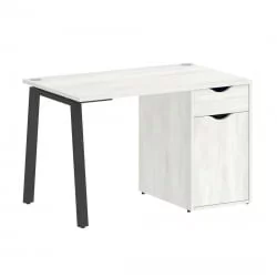 Стол письменный ХОМЕ ОФФИCЕ ВР.СП-3-118.1.А Снежная Платина/Антрацит металл / HOME OFFICE VR.SP-3-118.1.A