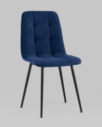 Стул Оливер велюр Темно-синий / Oliver