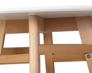 Маленький обеденный стол ДОБРИН АЛБЕРТ 90 Белый / DOBRIN ALBERT