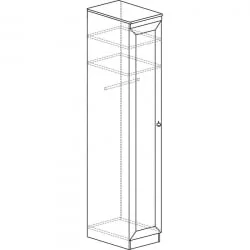 Распашной шкаф 614 Денвер светлый