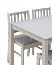 Обеденная группа АСТРИД белый/серый / ASTRID