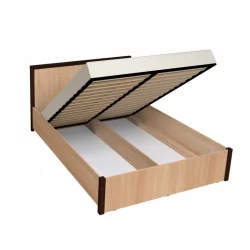 Кровать с подъёмным механизмом БАУХАУС 3.2 Дуб Сонома/Орех шоколадный(спальня) / BAUHAUS